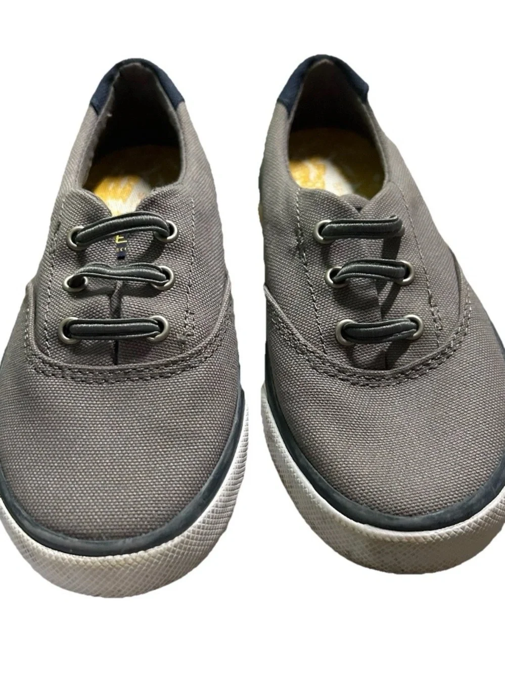 Toddler Boy Sperry Grey Grey Canvas Sneakers Size 10.5